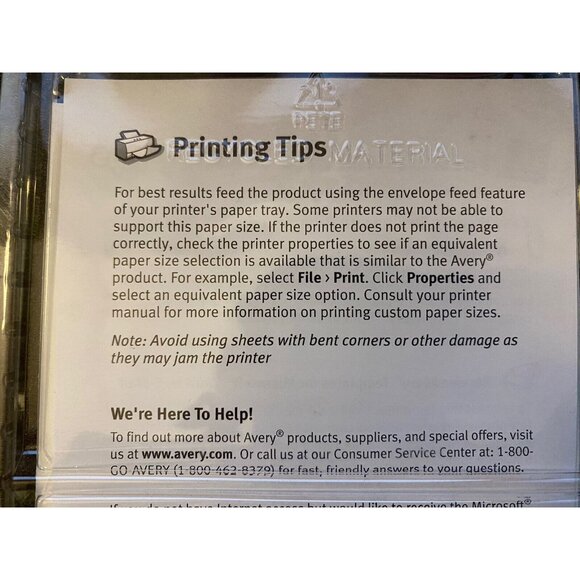 AVERY 5248 Printable Mailing Seals Clear 1" round 945 Labels Laser Ink Jet - Picture 4 of 5